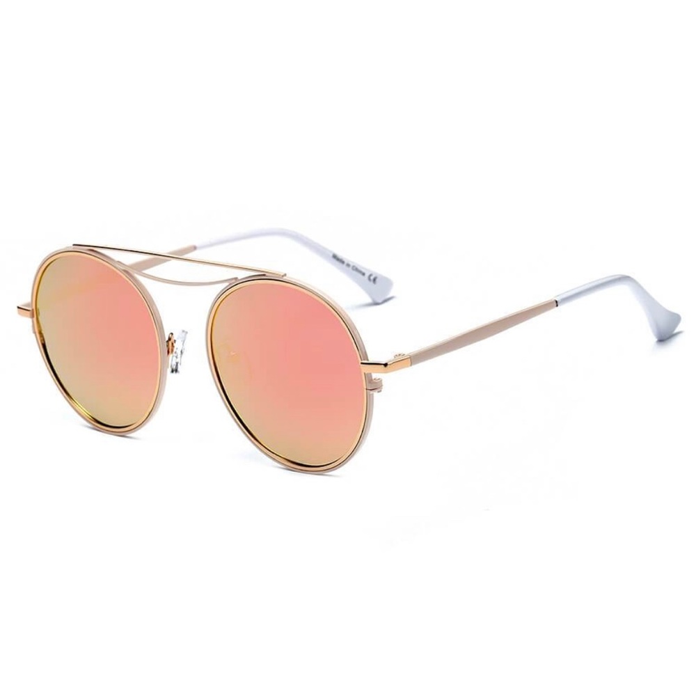 Round polarized sunglasses